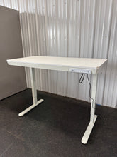Electric Standing Desk, 48”W! (NEW & ASSEMBLED - CHIPPED CORNERS)