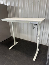 Electric Standing Desk, 48”W! (NEW & ASSEMBLED - CHIPPED CORNERS)