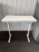 Electric Standing Desk, 48”W! (NEW & ASSEMBLED - CHIPPED CORNERS)
