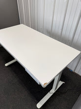 Electric Standing Desk, 48”W! (NEW & ASSEMBLED - CHIPPED CORNERS)