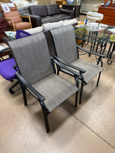 Upgraded PVC-coated polyester Outdoor Dining Chairs (Set of 2) with High Back & Wide Seat, Powder-Coated Metal Frame, Brown! (NEW & ASSEMBLED)