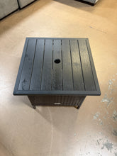 Patiojoy Rattan Wicker Steel Side Table Outdoor Furniture Deck, Brown! (NEW - SCRATCH/BLEMISHED FROM SHIPPING)