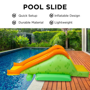 Merkury Innovations 102.25" Inflatable Pool Slide for Kids with Soft Landing Pad - Summer Water Fun! (NEW IN BOX)