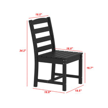 HDPE All-Weather Patio Dining Chair (Set of 2)! (NEW IN BOX)