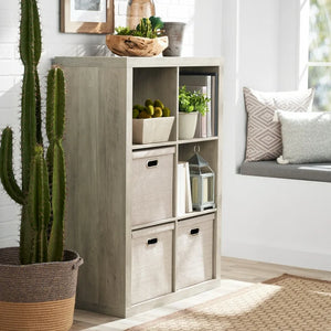 Better Homes & Gardens 6 Cube Storage Organizer, Rustic Gray!! NEW IN BOX!