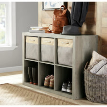 Better Homes & Gardens 6 Cube Storage Organizer, Rustic Gray!! NEW IN BOX!