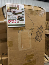 Queen Size Olive Green Lift Storage Bed Frame! (BRAND NEW IN BOX)