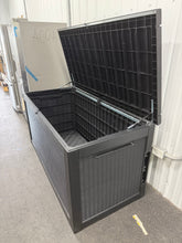 Castora 350 Gallon Resin Lockable Deck Box! (BRAND NEW - ASSEMBLED - MINOR DAMAGE TO PLASTIC) - WE DO NOT SHIP!