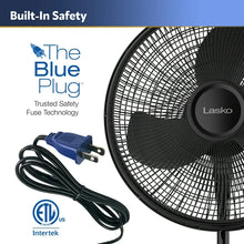Lasko 16” 3-Speed Adjustable Oscillating Pedestal Fan, Black! (NEW IN BOX)