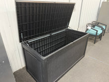 Castora 350 Gallon Resin Lockable Deck Box! (BRAND NEW - ASSEMBLED - MINOR DAMAGE TO PLASTIC) - WE DO NOT SHIP!
