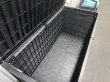 Castora 350 Gallon Resin Lockable Deck Box! (BRAND NEW - ASSEMBLED - MINOR DAMAGE TO PLASTIC) - WE DO NOT SHIP!