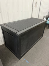 Castora 350 Gallon Resin Lockable Deck Box! (BRAND NEW - ASSEMBLED - MINOR DAMAGE TO PLASTIC) - WE DO NOT SHIP!
