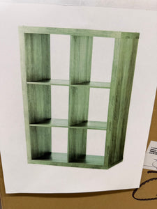 Better Homes & Gardens 6 Cube Storage Organizer, Rustic Gray!! NEW IN BOX!