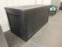 Castora 350 Gallon Resin Lockable Deck Box! (BRAND NEW - ASSEMBLED - MINOR DAMAGE TO PLASTIC) - WE DO NOT SHIP!