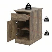 Korbin 1-Door End Table with Drawer! (BRAND NEW IN THE BOX) - (WE DO NOT SHIP)