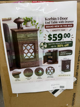 Korbin 1-Door End Table with Drawer! (BRAND NEW IN THE BOX) - (WE DO NOT SHIP)