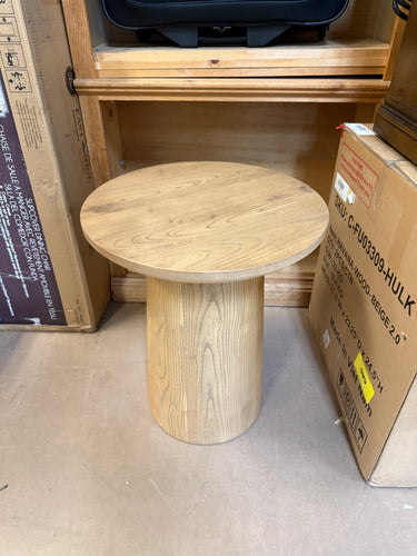 Wooden Round Pedestal Accent Side Table - Hearth & Hand™ with Magnolia! (NEW)