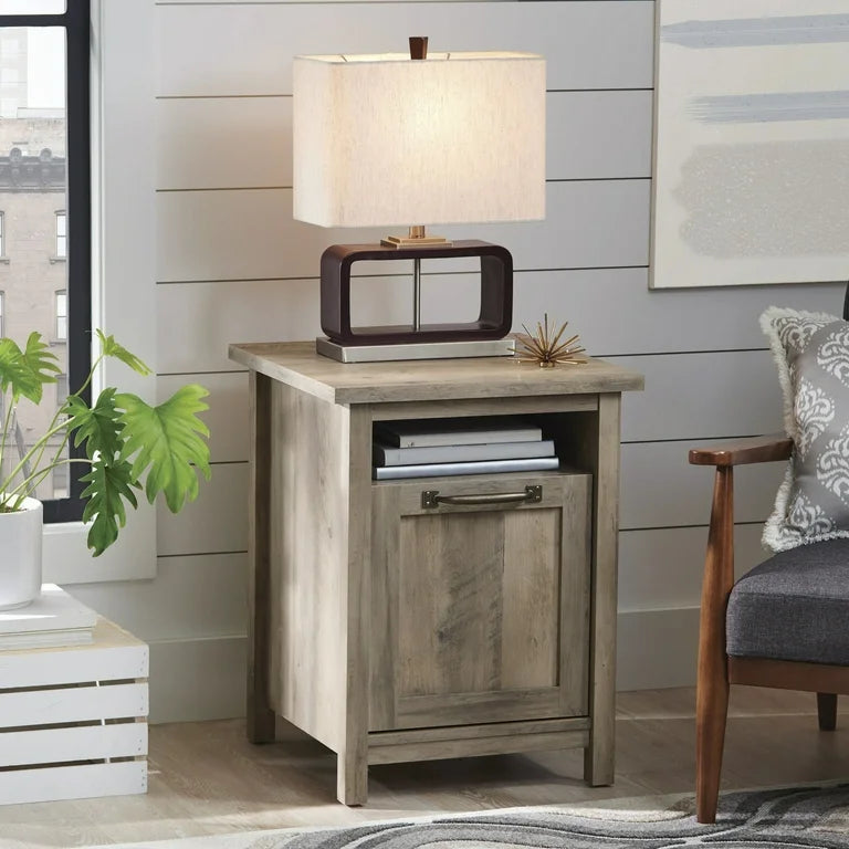 Better Homes & Gardens Modern Farmhouse Side Table with USB, Rustic Gray! (NEW IN BOX)