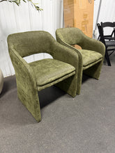 Set of 2 Olive Green Upholstered Accent / Dining Chairs! (BRAND NEW & ASSEMBLED)