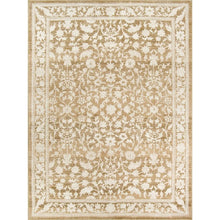 My Texas House Estelle 5'3" x 7' Gold White Floral Indoor Area Rug! (NEW)