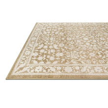 My Texas House Estelle 5'3" x 7' Gold White Floral Indoor Area Rug! (NEW)
