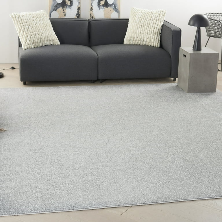 Nourison Essentials Indoor/Outdoor Silver Grey 9' x SQUARE Area Rug, (9 Square)! (NEW)