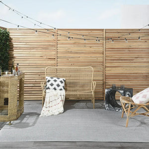 Nourison Essentials Indoor/Outdoor Silver Grey 9' x SQUARE Area Rug, (9 Square)! (NEW)