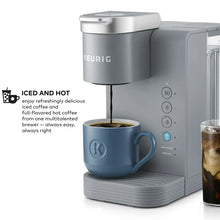 Keurig K-Express Essentials Plus, Iced and Hot Single-Serve K-Cup Pod Coffee Maker, Gray! (NEW IN BOX)