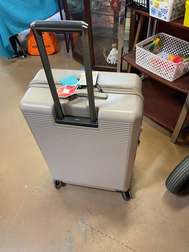 Signature Hardside Large Checked Spinner Suitcase from Open Story- new