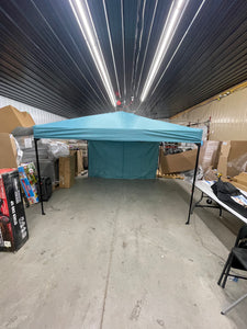 10 x 10 Weekender Canopy with Wind Vent & Shade Wall from Embark- new