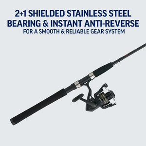 PENN Wrath II Fishing Spinning Combos, 10' Heavy Rod, 8000 Reel! (NEW)