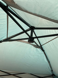 10 x 10 Weekender Canopy with Wind Vent & Shade Wall from Embark- new