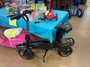 Jetson Axle 12” Foldable Step Over Electric Bike, Black!! Used - brand new tires- missing kickstand - works great!