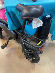 Jetson Axle 12” Foldable Step Over Electric Bike, Black!! Used - brand new tires- missing kickstand - works great!
