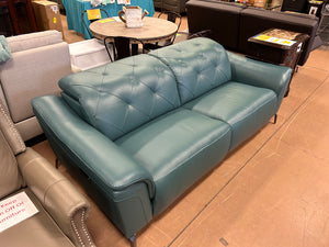Carvel Leather Power Reclining Sofa with Power Headrest! (NEW OUT OF BOX)