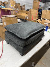 Charcoal grey ottoman - brand new