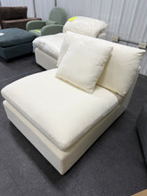 Cream Armless Accent Chair! (NEW)