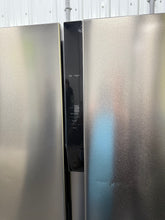 Frigidaire 21.4-cu ft Counter-Depth Side-by-Side Refrigerator ( Fingerprint-Resistant Stainless Look )!! BRAND NEW (MINOR TAPE RESIDUE ON DOOR & MINOR DENTS)!!