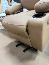 Power Lift Recliner Sofa Chair, Electric Stand Assist for Elderly People, Faux Leather Reclining Chair with Cup Holders, Massage & Heat Functions, Brown! (NEW)
