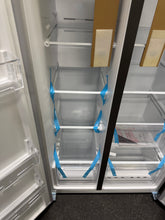 Frigidaire 21.4-cu ft Counter-Depth Side-by-Side Refrigerator ( Fingerprint-Resistant Stainless Look )!! BRAND NEW (MINOR TAPE RESIDUE ON DOOR & MINOR DENTS)!!