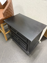 Black Nightstand! (NEW - CHIPPED CORNERS FROM SHIPPING!)