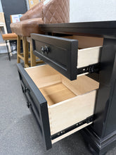 Black Nightstand! (NEW - CHIPPED CORNERS FROM SHIPPING!)