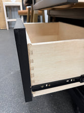 Black Nightstand! (NEW - CHIPPED CORNERS FROM SHIPPING!)