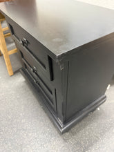 Black Nightstand! (NEW - CHIPPED CORNERS FROM SHIPPING!)