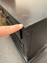 Black Nightstand! (NEW - CHIPPED CORNERS FROM SHIPPING!)