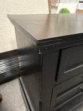 Black Nightstand! (NEW - CHIPPED CORNERS FROM SHIPPING!)