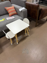 Kids Table and 2-Chairs Set, Toddler Table and Chair Set, Children Multi-Activity Table, Wood Outdoor- new and assembled