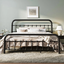 Kawamoto Metal Platform Bed Frame with Elegant Modern Design, King Size! (NEW IN BOX)
