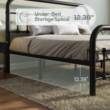 Kawamoto Metal Platform Bed Frame with Elegant Modern Design, King Size! (NEW IN BOX)