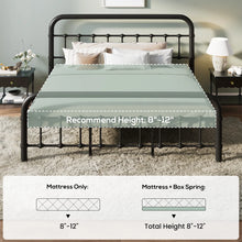 Kawamoto Metal Platform Bed Frame with Elegant Modern Design, King Size! (NEW IN BOX)